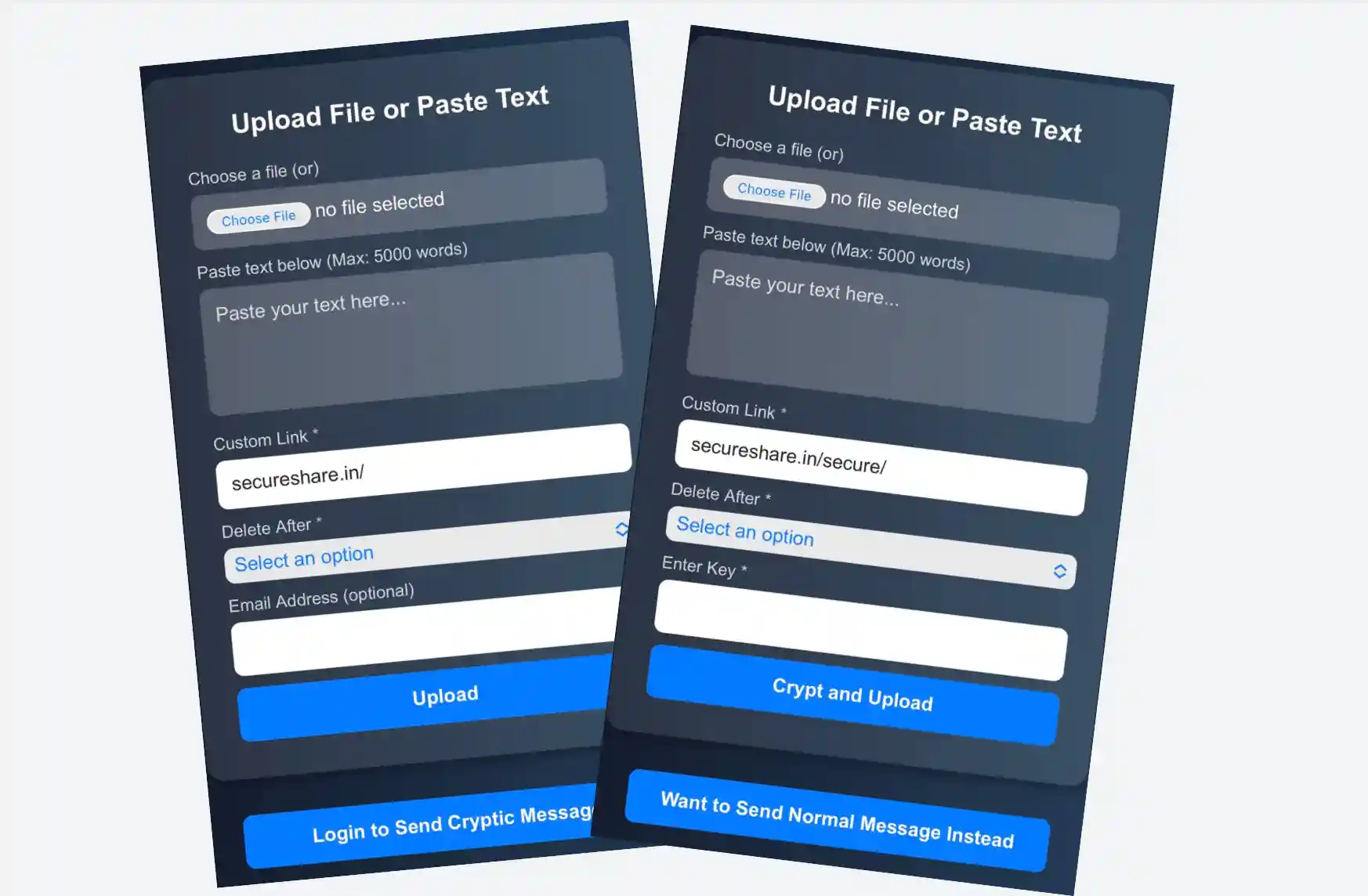 Secure File Sharing Preview
